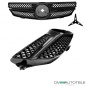 Preview: Mercedes CLK W209 C209 Kühlergrill Waben Front Grill Schwarz Glanz Komplett Bj Mopf 05-09