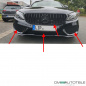 Preview: Kühlergrill + Gitter Waben Schwarz Glanz passend für Mercedes C Klasse W205 S205 14-18 mit AMG Line auf Set Panamericana GT