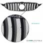 Preview: Kühlergrill Grill Schwarz Chrom+ Race Gitter passt für Mercedes S205 W205 14-18 auf Sport Panamericana GT