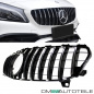 Preview: Facelift Kühlergrill Chrom Schwarz passend für Mercedes A-Klasse W176 Mopf 2015-2019 auf Sport -Panamericana GT