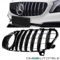 Preview: Facelift Kühlergrill Chrom Schwarz passend für Mercedes A-Klasse W176 Mopf 2015-2019 auf Sport -Panamericana GT