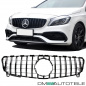 Preview: Facelift Kühlergrill Komplett Schwarz passend für Mercedes A-Klasse W176 Mopf 2015-2019 auf Sport -Panamericana GT