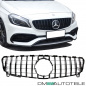 Preview: Facelift Kühlergrill Komplett Schwarz passend für Mercedes A-Klasse W176 Mopf 2015-2019 auf Sport -Panamericana GT