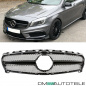 Preview: Sport Kühlergrill Schwarz Glanz passt für Mercedes A-Klasse W176 ab 13-15 nicht für AMG 45
