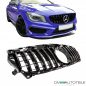 Preview: Kühlergrill Schwarz glanz passt für Mercedes W117 CLA ab 2013-2016 auch A45 AMG auf Sport-Panamericana GT