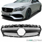 Preview: Sport Kühlergrill Schwarz Glanz passt für Mercedes CLA Mopf W117 C117 X117 16-19