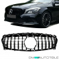 Preview: Kühlergrill schwarz passt für Mercedes CLA 117 Mopf 16-19 auf Sport-Panamericana GT