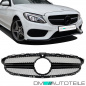 Preview: Kühlergrill Schwarz Glanz + Kamera passt für Mercedes W205 S205 14-18 kein AMG
