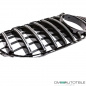Preview: Kühlergrill Schwarz Chrom passt für Mercedes C-Klasse W205 14-18 + 360° Kamera auf Sport-Panamerica GT
