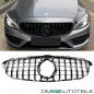 Preview: Kühlergrill Schwarz Glanz passt für Mercedes C-Klasse W205 S205 Mopf ab 2018 auf Sport-Panamericana