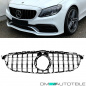 Preview: Facelift Kühlergrill Schwarz Glanz passt für Mercedes C-Klasse W205 S205 Mopf ab 2018 +Kamera auf Sport-Panamericana GT