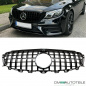 Preview: Sport Kühlergrill Schwarz passt für Mercedes E Klasse W213 S213 C238 A238 + Kamera auf Panamericana GT