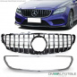 Preview: Kühlergrill chrom passt für Mercedes W218 CLS Bj 2015-2017 ohne Kamera auf Sport-Panamericana GT