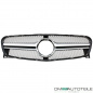 Preview: Sport Kühlergrill Silber Alu Matt passt für Mercedes GLA X156 ab 13-16 nicht AMG