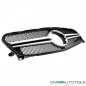 Preview: Sport Kühlergrill Silber Alu Matt passt für Mercedes GLA X156 ab 13-16 nicht AMG