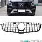 Preview: Kühlergrill Schwarz Chrom passt für Mercedes ML-Klasse W166 Bj 11-14 auf Facelift Sport-Panamericana GT