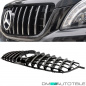 Preview: Kühlergrill Schwarz Chrom passt für Mercedes ML-Klasse W166 Bj 11-14 auf Facelift Sport-Panamericana GT