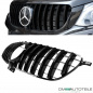 Preview: Kühlergrill Schwarz passt für Mercedes W166 GLE ab 2015-2018 auf Sport-Panamericana GT