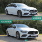 Preview: Kühlergrill Schwarz glanz passt für Mercedes CLA W118 ab 2019 für PDC ohne Kamera