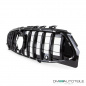 Preview: Kühlergrill Schwarz glanz passt für Mercedes CLA W118 ab 2019 für PDC & Kamera
