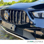 Preview: Kühlergrill Schwarz glanz passt für Mercedes CLA W118 ab 2019 für PDC & Kamera