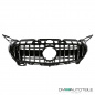 Preview: Kühlergrill Frontgrill Schwarz Chrom passt für Mercedes Benz AMG GT C190 R190 Bj 14-17 zweitürig