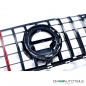 Preview: Kühlergrill Schwarz Rot + Carbon passt für Mercedes GLC X253 ab 2019