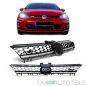 Preview: Kühlergrill Grill Chromleiste + Schwarz für Emblem passt für VW Golf 7 VII nicht GTD bj 2012-2016