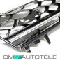 Preview: Kühlergrill Grill Chromleiste + Schwarz für Emblem passt für VW Golf 7 VII nicht GTD bj 2012-2016