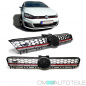 Preview: Kühlergrill Front Grill Schwarz Glanz Rote Leiste für Emblem passt für VW Golf 7 nicht GTI bj 12-16