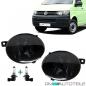 Preview: Spoiler Stoßstange vorne + Gitter Schwarz + Nebel passt für VW T5 Facelift 09-15