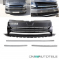 Preview: Set Kühlergrill clean+ Leisten Stoßstange unten Schwarz Chrom passt für VW T6 alle Modelle 2015-2019 auch Sportline