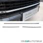 Preview: Set Kühlergrill clean+ Leisten Stoßstange unten Schwarz Chrom passt für VW T6 alle Modelle 2015-2019 auch Sportline