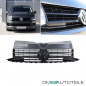 Preview: Set Kühlergrill + Gitter+ Emblem Hochglanz Schwarz Kit passt für VW T6 Multivan Transporter 2015-2019 auch Sportline