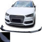 Preview: Frontspoiler Lippe für Audi A3 8V 12-16 Vorfacelift schwarz Hochglanz