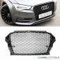 Preview: Wabendesign Kühlergrill Wabengrill Glanz passend für Audi A3 8V 12-16 auch RS3
