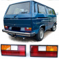 Preview: Klassik Design Rückleuchten für VW T3 79-92 rot/weiß/orange