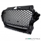 Preview: Sport Kühlergrill Wabengrill Schwarz Glanz passt für Audi A3 8V 12-16 nicht RS3 QuattroSport Kühlergrill Wabengrill Schwarz Glanz passt für Audi A3 8V 12-16 nicht RS3 Quattro