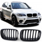 Preview: Upgrade Sportgrill Nieren für BMW X5 E70 / X6 E71 08-14 schwarz matt