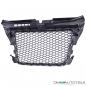 Preview: Kühlergrill Wabengrill Schwarz Chrom passt für Audi A3 8P Facelift 08-13 nicht RS3 ohne Parkhilfe