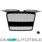 Preview: Kühlergrill Wabengrill Sport für Audi A3 8P 05-08 Schwarz Hochglanz+ Kennzeichenplatte integriert für RS3