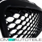Preview: Kühlergrill Wabengrill Sport für Audi A3 8P 05-08 Schwarz Hochglanz+ Kennzeichenplatte integriert für RS3