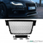 Preview: Kühlergrill Wabengrill Schwarz Hochglanz passt für Audi A4 B8 ab 08-12 kein RS4