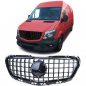 Preview: Upgrade Sportgrill / Kühlergrill für Mercedes Benz Sprinter W906 (Facelift) 13-18 Hochglanz schwarz