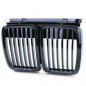 Preview: Upgrade Design Sport Kühlergrill / Nieren für BMW 3er E30 87-94 schwarz hochglanz