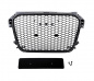 Preview: Upgrade Sportgrill Kühlergrill für Audi A1 (8X) 10-15 Hochglanz schwarz
