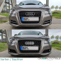 Preview: Set Wabengrill + Stoßstangengitter hochglanz Schwarz passt für Audi A3 8P Facelift S-Line ab 2008-2012