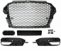 Preview: Set Wabendesign Kühlergrill Wabengrill Schwarz Glanz +Gitter passend für Audi A3 8V 12-16 nur S-Line