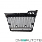 Preview: Kühlergrill Wabengrill schwarz glanz passt für Audi A4 B7 04-08 Waben Grill nicht RS4 Quattro