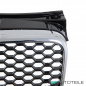 Preview: Kühlergrill Wabengrill Chrom Schwarz silber passt für Audi A4 B7 04-08 nicht RS4